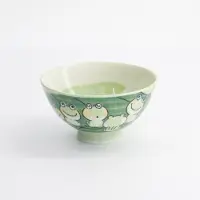 Tokyo Design Studio Groen/Witte Kom met kikker figuur - Kawai - 11.5 x 6cm 300ml