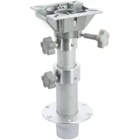 VETUS 3 Stage Gas Rise Swivel/stowable Table Pedestal 320-690 Mm Zilver