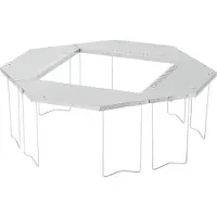 Snow Peak - Jikaro Fire Ring Table - Campingtafel metallic