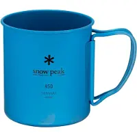 Snow Peak Mok Titanium Single Wall Blue 450ml