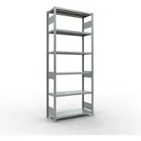 Schulte Lagertechnik MULTIplus250 rekken zonder schroeven, basisrek, B 1000 x D 400 x H 2500 mm, 6 legborden, gegalvaniseerd