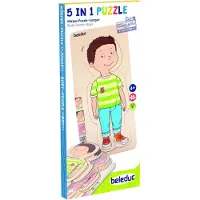 Beleduc 5 In 1 Male Anatomy Puzzle 29 Pieces Veelkleurig Kinderen