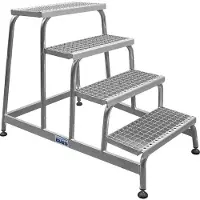 Krause Montageopstapje, met aluminium roostertreden, 4 treden