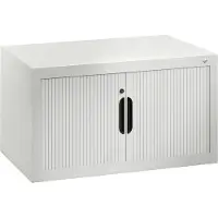 C+P Omnispace rolluikkast, afsluitbaar, B 800 x D 420 x H 450 mm, staal/kunststof, lichtgrijs