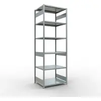 Schulte Lagertechnik MULTIplus250 boutloze rekken, basisrek, 3000 x 1000 x 800 mm, 7 legborden, gegalvaniseerd, 250 kg per legbord