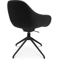 Topstar Vergaderstoel Sitness Life 2.0, draaibaar/zitting in hoogte verstelbaar, armleuningen, B 450 x D 460 x H 440-470 mm, 4-poots onderstel, aluminium zwart mat & stof, zwart