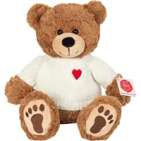 Teddy HERMANN® Teddy Bear Percy In Jumper Teddy 30 Cm Beige