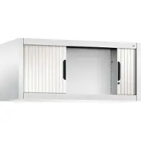 C+P rolluikkast Omnispace, afsluitbaar, B 1000 x D 420 x H 450 mm, staal/kunststof, verkeerswit
