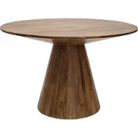 Kick Collection eettafel Joe - Ronde tafel - 120cm - Bruin