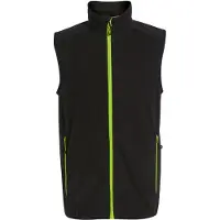 Regatta Heren Navigate Fleece Gilet (Zwart/Lijkgroen)