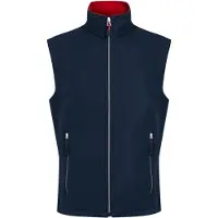 Regatta Heren Ascender Softshell 2-laags bodywarmer (Marine/Klassiek Rood)