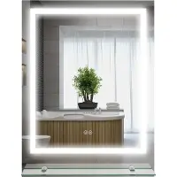 4Goodz Kleankin badkamerspiegel 50x70 cm met verlichting en planchet