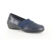Q-Fit Shoes 6009.10 blue dames instappers gekleed