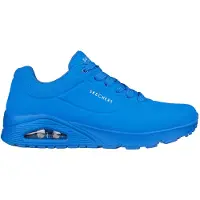SKECHERS Skechersvoor mannen. 52458 Uno Stand On Air Schoenen blauw (44), Plat, Veters, Casual