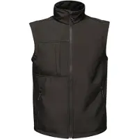 Regatta - Heren Octagon 3-laags Printable Softshell Bodywarmer (Zwart)