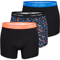Happy Shorts 3-pack boxershorts heren d908 neon colour splashes print