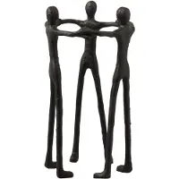 J-Line figuur persoon kring aluminium 20x20x36cm