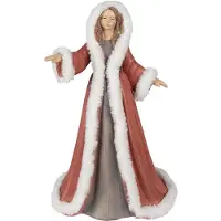 Clayre & Eef Beeld vrouw 40 cm polyresin kerstfiguren