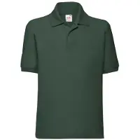 Fruit Of The Loom Kinder/Kinder 65/35 Poloshirt (Fles groen)