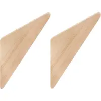 QUVIO Wandhaakje driehoek hout set van 2
