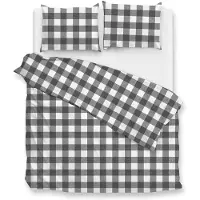 Zohome Zo Home Dekbedovertrek Katoen Quattro di Lino - dark grey 260x200/220cm