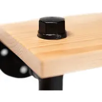 QUVIO Wc rolhouder met plank - Staal en hout