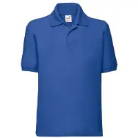 Fruit Of The Loom Kinder/Kinder 65/35 Poloshirt (Koningsblauw)