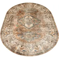Veer Carpets Vloerkleed laria blue 1 ovaal 200 x 290 cm