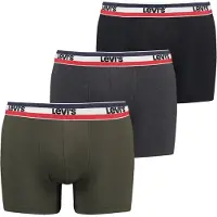 Levi's Boxershorts donkergrijs / kaki / rood / zwart / wit