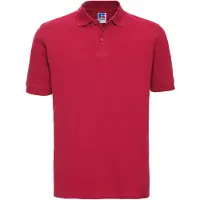 Russell athletic Russell Heren 100% Katoenen Korte Mouw Poloshirt (Klassiek rood)