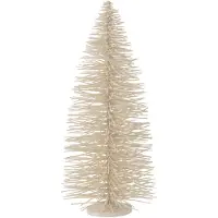 J-Line kerstboom decoratief glitter hout large 27x27x70cm