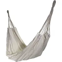 4gardenz canvas hangmat beach 200x150 cm -totale lengte 320cm