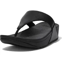FitFlop Dames/Dames Lulu Leren Teenslippers (Zwart)