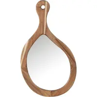 J-Line spiegel palette hout/glas natuur small 36x2x63cm