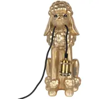 Clayre & Eef Tafellamp hond poedel 27x16x38 cm kunststof