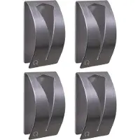 QUVIO Handdoekenhouder zelfklevend rvs set van 4