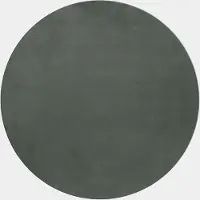 Muratap Pouffy fluffy hoogpolig rond vloerkleed uni kleur - woonkamer
