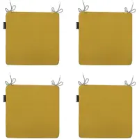 Madison zitkussen panama mustard ca. set van 4