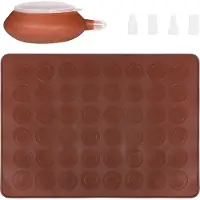 Krumble Macaron bakset - Met 4 spuitmondjes - 28 x 37 cm (lxb)