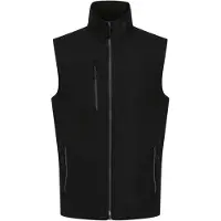 Regatta Heren Navigate Softshell 2-laags bodywarmer (Zwart/Seal Grijs)
