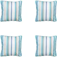 Madison sierkussen righe azure ca. set van 4