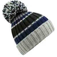 Beechfield Hygge gestreepte muts