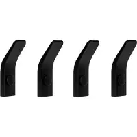 QUVIO Haakje metaal wand - set van 4