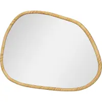 4Goodz Decoratieve wandspiegel vintage-design 80x60 cm hout