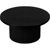Lewis & Loft Salontafel Laila - FSC Mangohout - Rond ?70 - Zwart