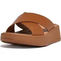 Original Brands F-mode leather flatform cross slides