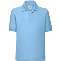 Fruit Of The Loom Kinder/Kinder 65/35 Poloshirt (Hemelsblauw)