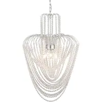 LumiLamp Kroonluchter Ø 58x100 cm ijzer glas hanglamp
