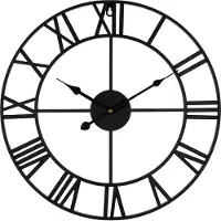 QUVIO Wandklok klassiek - Staal - Diameter 45 cm