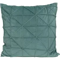 QUVIO Sierkussen gevuld - 50 x 50 cm - Fluweel - Eucalyptus groen